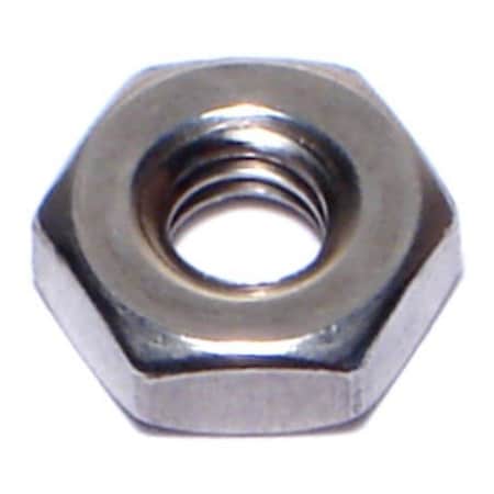 Hex Nut, #12-24, 18-8 Stainless Steel, Not Graded, 30 PK